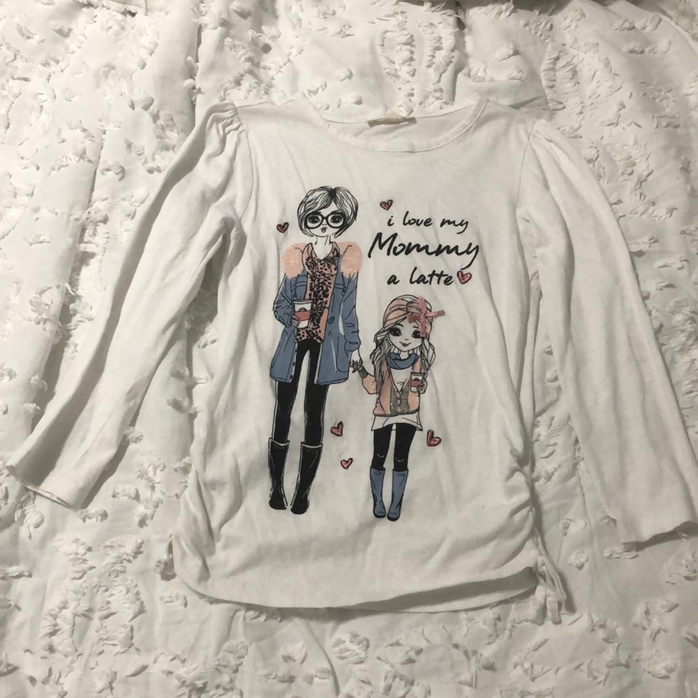 White, long sleeved, shirt